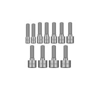 Lot de 11 douilles à choc hexagonales non magnétiques de 0,6 cm - Tailles 4 à 13 mm pour perceuse, tournevis et clé pneumatique