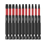 Lot de 11 embouts de tournevis creux en forme d'étoile hexagonale 6,35 mm | Chaque embout magnétique maintient solidement les vis lors de l'installation pour arrêter les chutes et augmenter