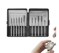 Lot de 11 mini tournevis ergonomiques de réparation | Tournevis de précision pour réparation de montres pour téléphone, ordinateur, montre-bracelet, appareil photo, électronique