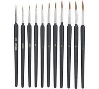 Lot de 11 Pinceau à peinture à huile aquarelle - Noir Noir G