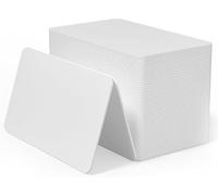 Lot de 110 Cartes NFC 215 NTAG215 NFC Tag, Blanc Réinscriptibles Cartes NFC Cartes Format Carte de Crédit, 504 Mémoire d'Octets, Compatible avec TagMo et Tous Les Téléphones NFC