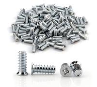 Lot de 110 vis M6,3 x 11 mm Euro pour meubles, tête fraisée