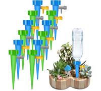 Lot de 12 arroseurs automatiques réglables, système d’arrosage pour plantes en pot, fleurs, jardin et intérieur
