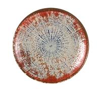 Lot de 12 assiettes LUNA rondes, plats de Service à pâtes desserts plates pour salades et gâteaux en Porcelaine