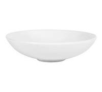 Lot de 12 assiettes rondes BANCA, plats de Service de Table creuses pour soupe, pâtes dessert en fine porcelaine blanche
