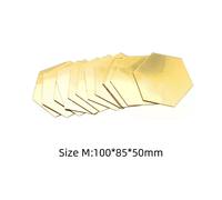 Lot de 12 autocollants muraux miroir 3D hexagonaux géométriques en vinyle, autocollants amovibles pour décoration de maison et de salon.~1386