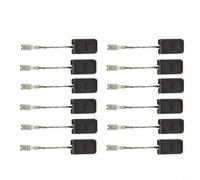 Lot de 12 balais de charbon 17 x 10 x 5 mm pour meuleuse d'angle Bosch GWS 1000/1100/1400/10-125/11-125/14-125/15-125