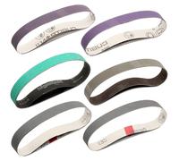 Lot de 12 bandes abrasives, dimensions 2,5 x 45,7 cm, grains P120 à P2500