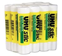 Lot de 12 bâtons de colle blanche UHU de 8,2 gr