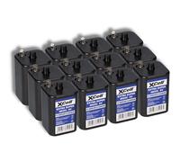 Lot de 12 Batteries 6 V 4R25 9500 mAh - pour Lampe de Chantier, Clignotantes, Lampes à Main, Lampes de Lanterne