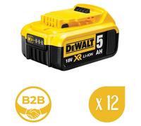 Lot de 12 batteries DeWALT DCB184P12 (18 V - 5,0 Ah)