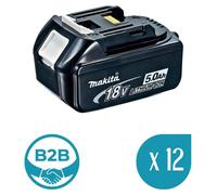 Lot de 12 batteries MAKITA BL1850 (18V - 5,0 Ah)