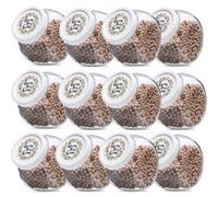 Lot de 12 bocals à bonbons bocal en verre avec couvercle pot de conservation - Diamètre 10.5 x Hauteur 16 cm -JUANIO- Transparent G