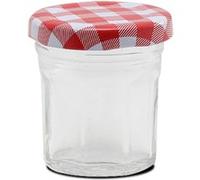 Lot de 12 bocaux hermétiques pour conservation de confiture, bocal pot en verre avec couvercle, capacité 35 ml - Diamètre 4.5 x Hauteur 5.4 cm -JUANIO- Transparent G