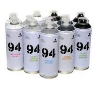 Lot de 12 bombes de peinture - MTN 94 - échelle de gris - 400ml Gris G