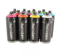 Lot De 12 Bombes De Peinture - Mtn Hardcore - Couleurs Assorties - 400ml