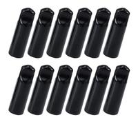 Lot de 12 Bouchons de Bière en Caoutchouc pour Robinet Noir | Couvercles Anti-poussière, Maintien Sûr et Protection, Usage la Cuisine à Domicile, Accessoires pour Becs Verseurs