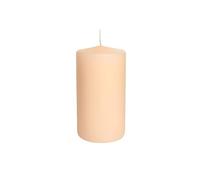 Lot de 12 bougies - diamètre 5 cm - hauteur 8 cm - non parfumées - Couleur poudre - Cereria di Giorgio