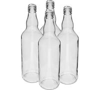 Lot de 12 Bouteilles en Verre 700 ml (0,7 l) avec Bouchon à Vis Doré