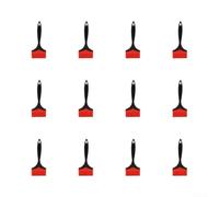 Lot de 12 brosses pour barbecue en plein air | Poils en silicone, sans danger pour les poêles, résistants à la chaleur jusqu'à 230 °C, idéal pour les huiles et les sauces