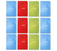 Lot de 12 carnets - 11x17cm - Petits Carreaux - 96 pages - Calligraphe