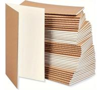 Lot de 12 carnets de notes A6 en papier kraft, blocs-notes vierges pour étudiants, fournitures scolaires et de bureau 12pcs