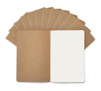 Lot de 12 Carnets Kraft A5, 60 Pages Vierges, 21x14 cm, Couverture Souple | Reliure Cousue 180°, Pages Vierges Et Papier Crème, Couverture Kraft Résistante Pour Notes, Croquis Et Journal Quotidien