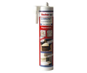 Lot de 12 cartouches de ciment express ton pierre 310 ml FISCHER 522688 prêt à l’emploi