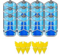 Lot de 12 cartouches de recharge compatibles avec ZEVO Plug-in Light M364/M364A et Max, remplacement - Non toxique | Lot de 12 + 6 pièges à mouches à fruits pour intérieur et extérieur