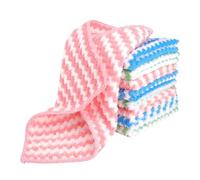 Lot de 12 chiffons de nettoyage en microfibre Colors, 25 cm | Chiffon de nettoyage réutilisable, très absorbant, multi-usages en non-tissé corail, chiffons de nettoyage pour fenêtres
