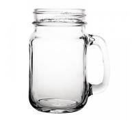 Lot de 12 chopes 450 ml en verre avec anse