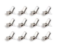 Lot de 12 Clips de Couette Rembourrés, Clips de Couette Rembourrés pour Draperie, Empêche les Couettes de Bouger les Attaches de Couverture pour Lit, Attaches de Couverture Rembourrées Blanches pour F