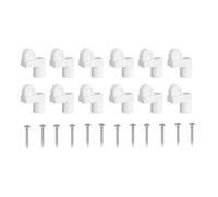 Lot de 12 clips de fixation pour moustiquaire - Avec vis - Design robuste - le vacillement - Support sûr pour les tempêtes d'hiver - Pour maison, dortoir, appartement, chambre à coucher, salon