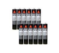 Lot de 12 colle-mastics hybride SIKA Sikaflex 521 UV - Blanc - 300ml
