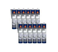 Lot de 12 colles mastic marine SIKA Sikaflex 291i - Gris - 300ml