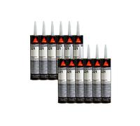 Lot de 12 colles mastic multi-usages SIKA Sikaflex 221 - Noir - 300ml