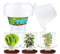 Lot de 12 Colliers Anti Limace avec 12 Sacs de Protection Anti-insectes, 99 % de Protection Contre les Limaces, Barrière Anti Limaces et Escargots Stable, Anneaux de Protection pour Salades et Choux