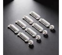 Lot de 12 coussinets antidérapants en plastique pour siège de toilette à fermeture silencieuse, butées tampons de rechange pour la stabilité du couvercle de salle de bain (lot de 12)