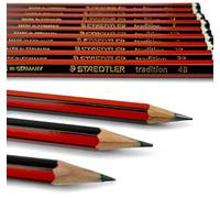 Lot de 12 crayons à papier de la marque Staedtler pour dessin et esquisse, avec crayon B, 2B, 3B, 4B, 5B, 6B, HB, H, F, 2H, 3H et 4H