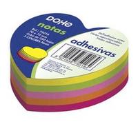 Dohe – Cubes de notes autoadhésives en forme de cœur 70×70 mm 250 feuilles
