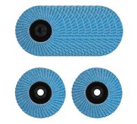 Lot de 12 disques à lamelles de 76 mm, disques de meuleuse d'angle grain 80 pour métal, disques de meuleuse, coupe pour couper le métal et le bois