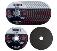 Lot de 12 disques de coupe en métal de 107 mm, disques de meuleuse d'angle pour métal, disques de meuleuse, coupe pour couper le métal et le bois