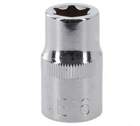 Lot de 12 douilles femelles de type E pour douilles Torx compatibles avec les clés à cliquet et outils à main, y compris E10 E12 E14 E16 E18 E20 E22 E24 Tailles (E16)