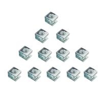 Lot de 12 écrous cage M6 en acier au carbone 10-32 en forme de U, écrous à clipser