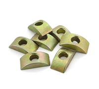 Lot de 12 écrous en bronze de 8 mm de diamètre - Rondelle demi-lune - Accessoires pour meubles