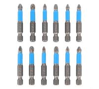 Lot de 12 embouts de tournevis 50 mm de long avec PH1 PH2 PH3 pour PZ1 pour PZ2 PZ3 pour perceuses électriques et travaux de montage