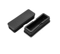 Lot de 12 embouts pour pieds de meubles, 25 x 70 mm | Bouchon d'obturation pour embout de tuyau, accessoires de meubles, capuchons d'obturation rectangulaires noirs, durables