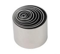 Lot de 12 emporte-pièces ronds en acier inoxydable pour poterie en céramique et projets d'artisanat avec étui de rangement
