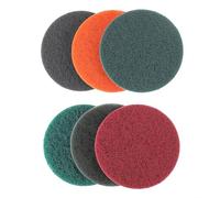 Lot de 12 éponges de ponçage et polissage abrasives non tissées 125 mm | adaptées à ponceuse excentrique, conviennent au métal, acier inoxydable, plastique et pierre