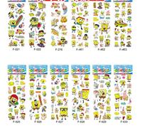 Lot de 12 feuilles de stickers muraux en vinyle 3D Mickey Minnie Mouse pour décoration de chambre d'enfant~00393